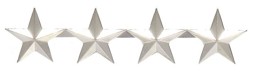 Bild von 4 Sterne General US Army Uniformabzeichen Kragenabzeichen